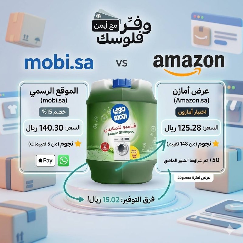 شامبو غسيل سائل من موبي20 لتر
