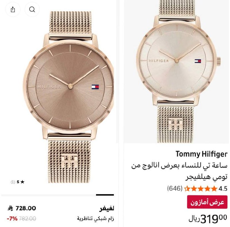 ساعة تي للنساء بعرض انالوج من تومي هيلفيجر