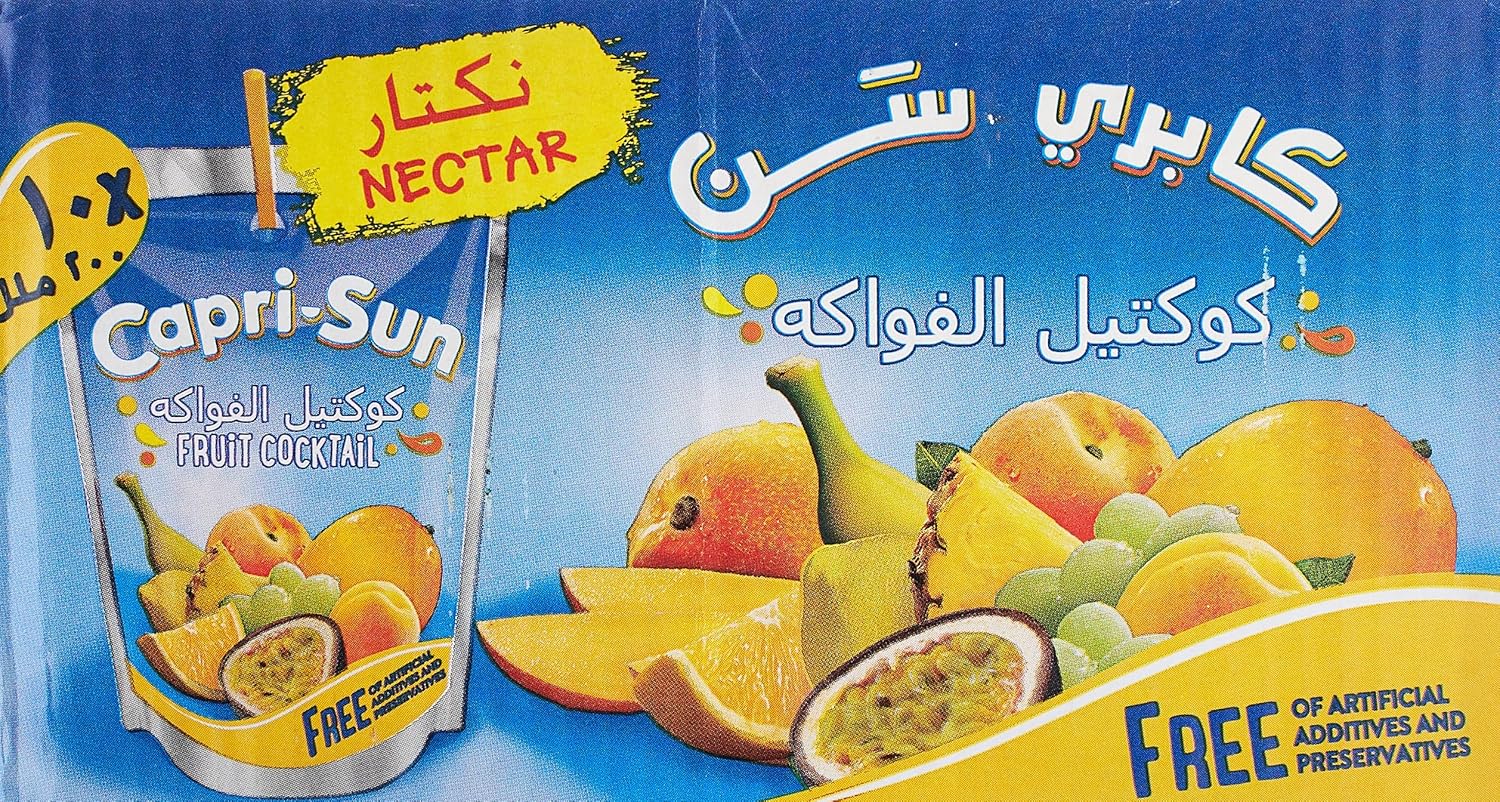 عصيرات كابري سن نكتار الفواكه 10 × 200 مل