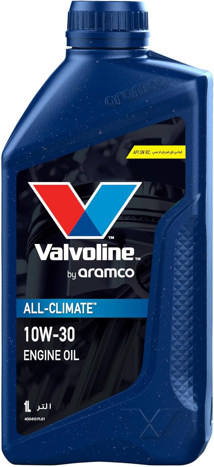 10W30 engine oil, 12 x 1 liter, for all weather conditions from Aramco