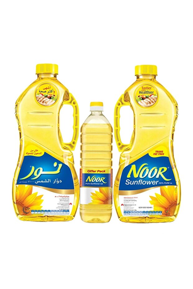 Noor oil 2 x 1.5 liters + 500 ml of Othaim