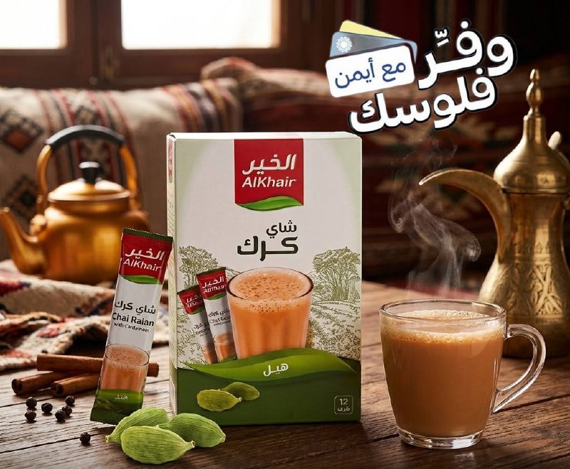 شاي كرك بالهيل 20 × 12 كيس