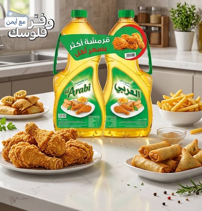 Al Arabi Vegetable Oil 1.5 Liter, Pack of 2 Pieces