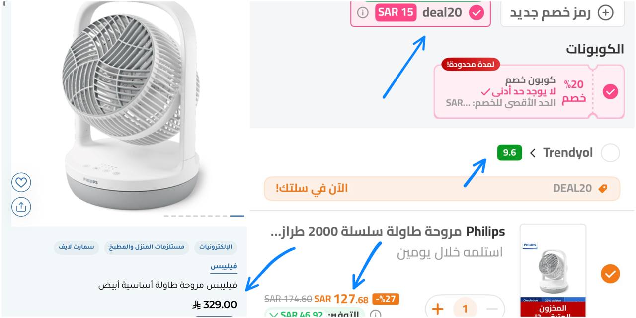 Philips desk fan