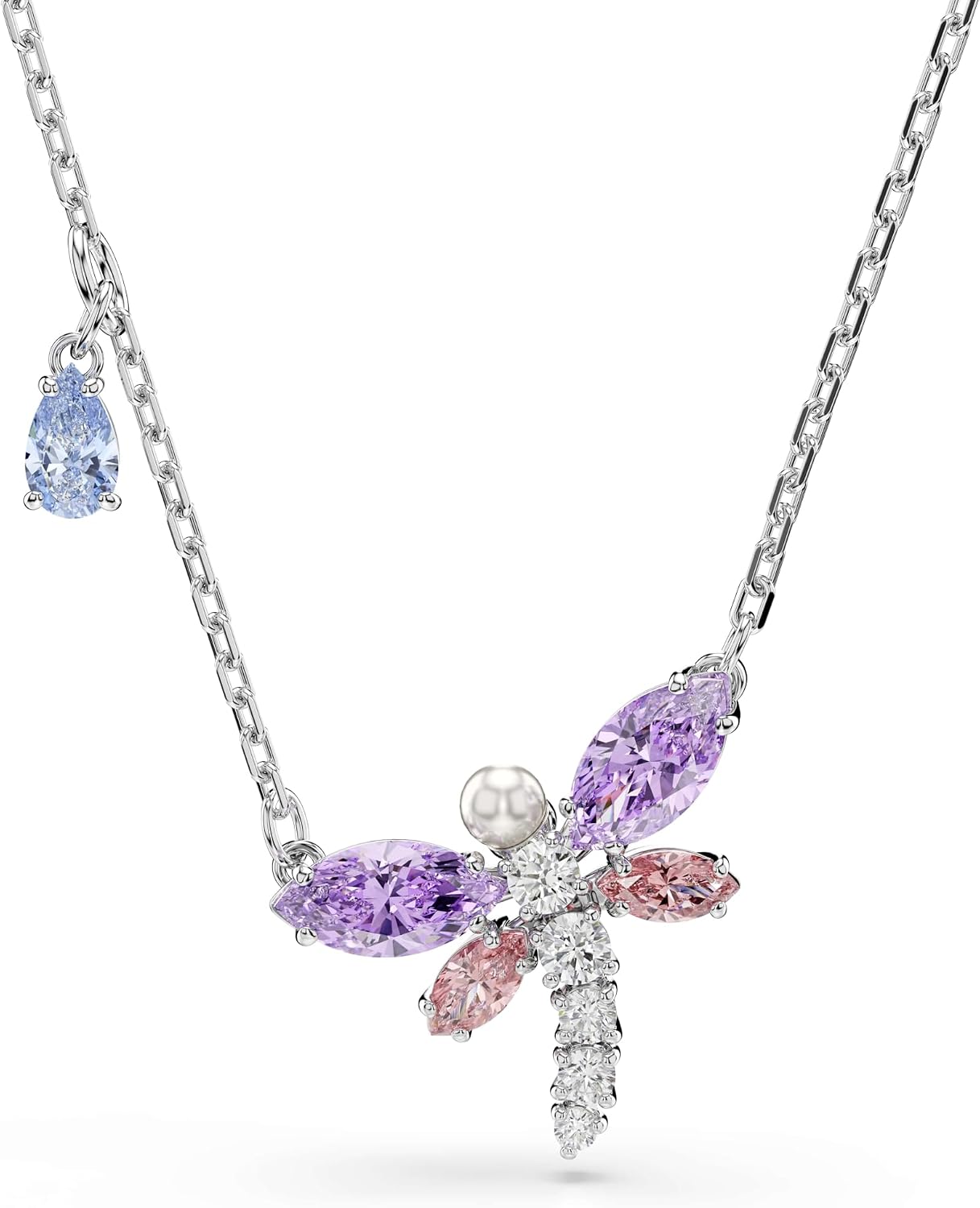 Pink dragonfly necklace from Swarovski
