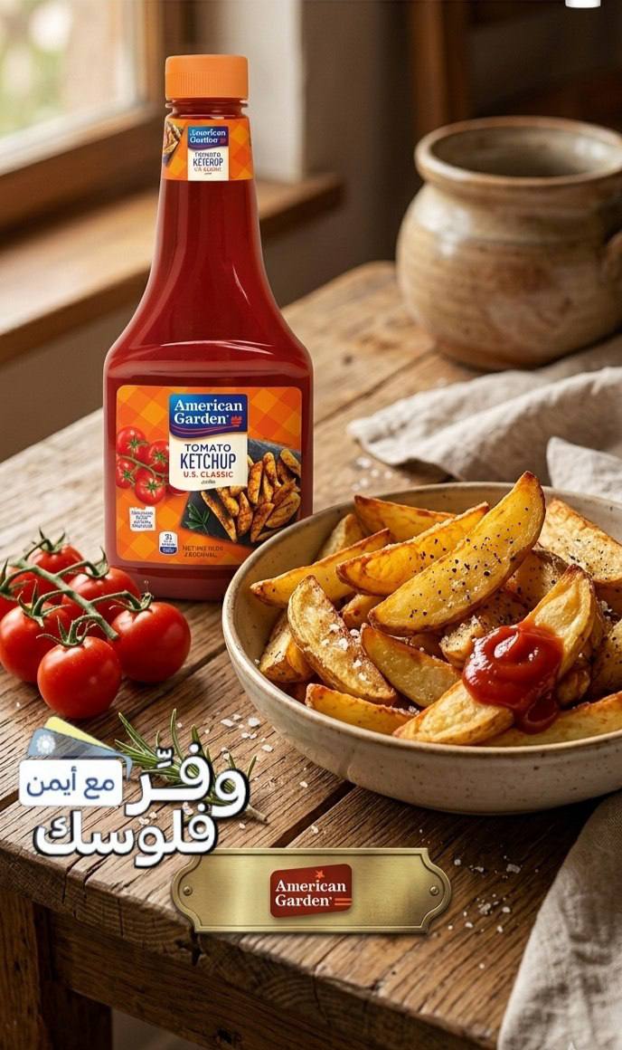 امريكان جاردن يو.اس. كاتشب، نباتي، خالٍ من الغلوتين، 680 جرام