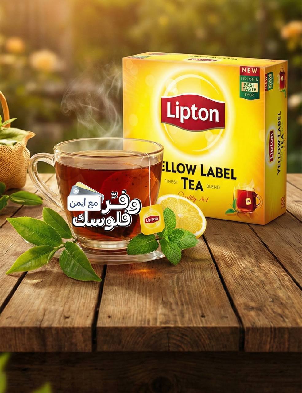 أكياس شاي من ليبتون، شاي أسود  100 كيس