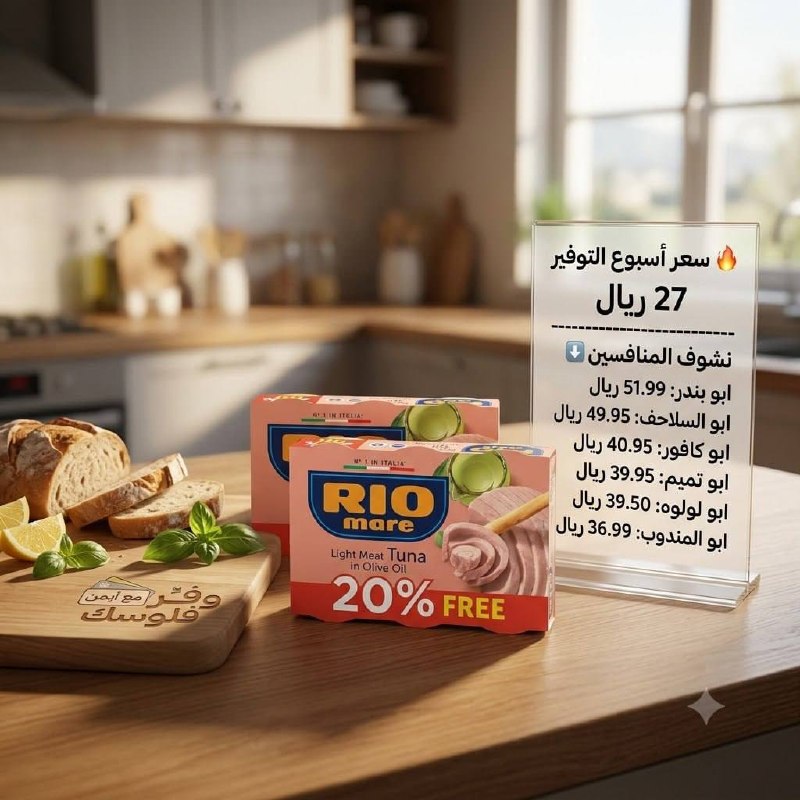 لحم تونا خفيف بزيت الزيتون 6 × 80 غرام
