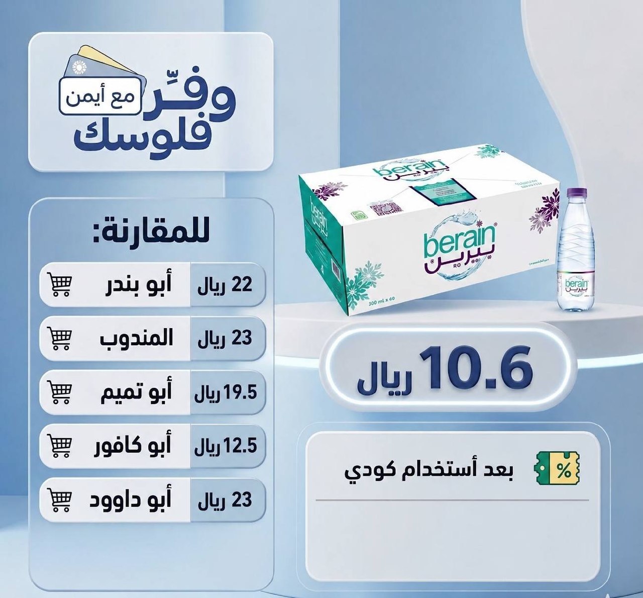 مياه بيرين 40 عبوه 330مل