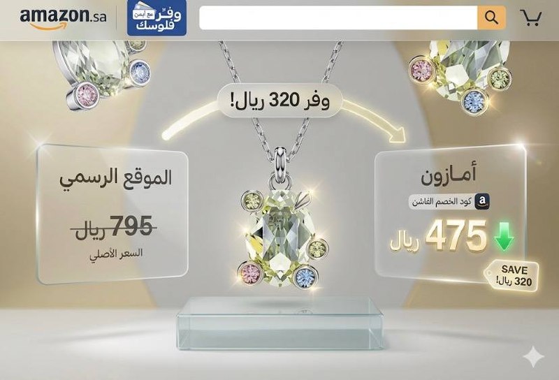 سوارفسكي قلادة جيما