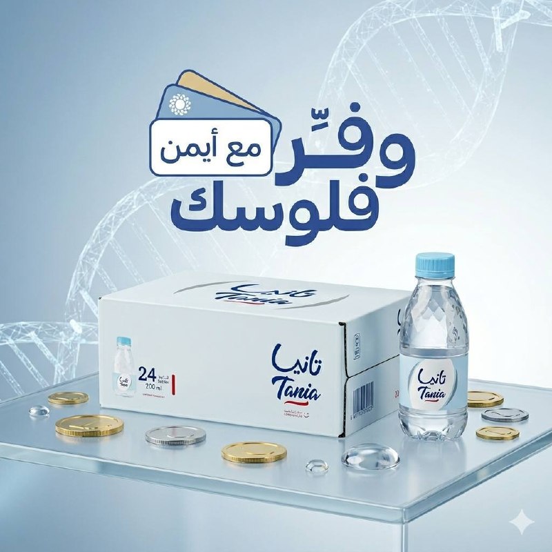 زجاجة مياه شرب شفافة من تانيا، 24 عبوة سعة 200 مل