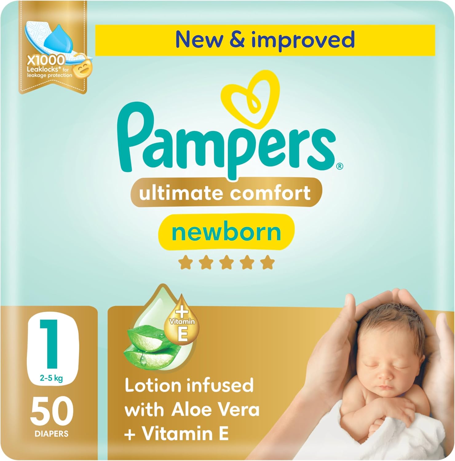 Pampers Diapers Size 1 - 50 Diapers