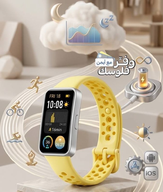 ساعة هواوي باند 9 الذكية🔥🔥