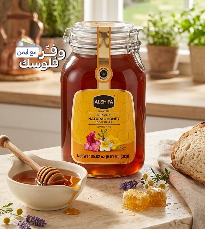 الشفاء - عسل طبيعي، 3 كغم