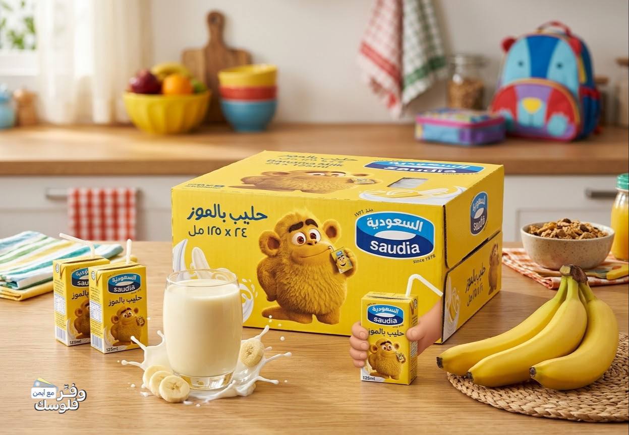 حليب بالموز من السعودية - 24 × 125 مل