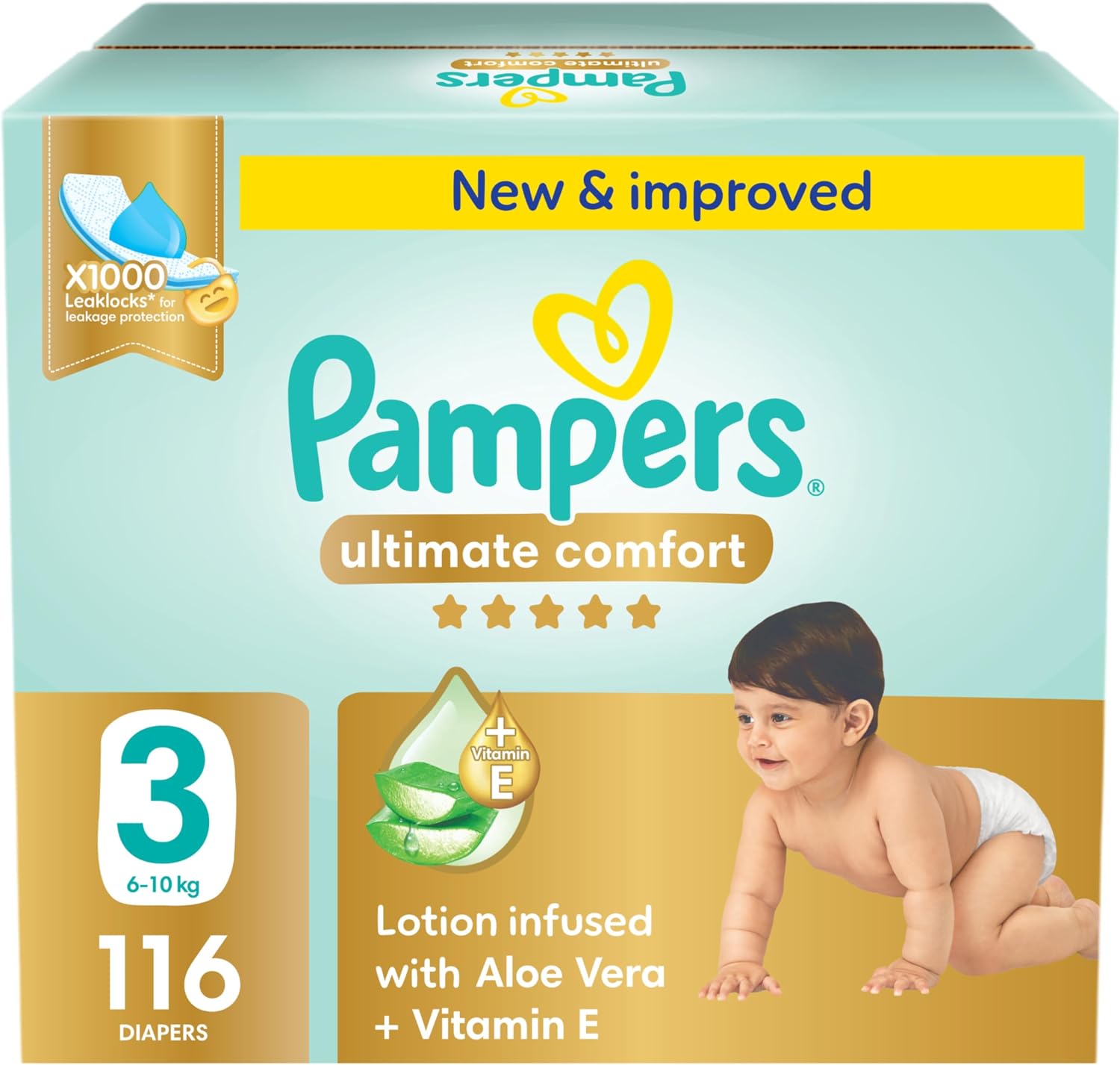 Pampers Diapers Size 3 - 116 Diapers
