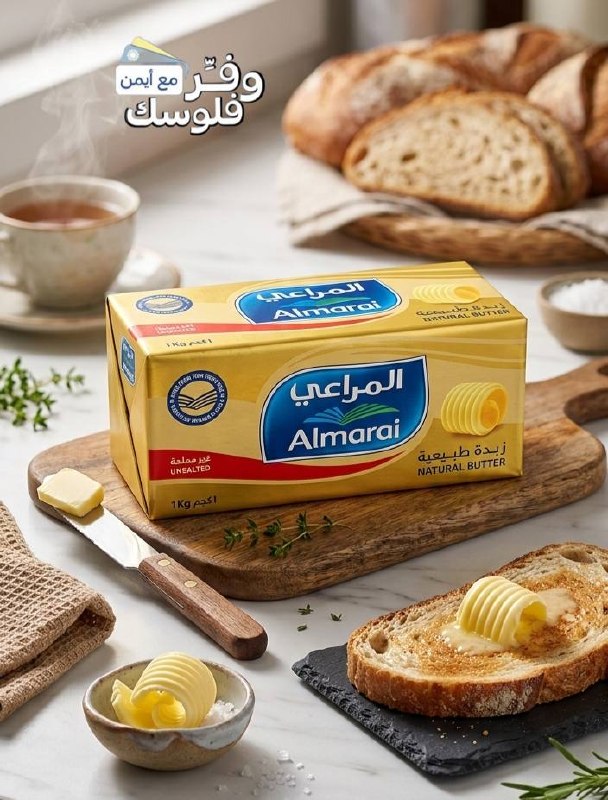 زبدة غير مملحة من المراعي، 1 كجم