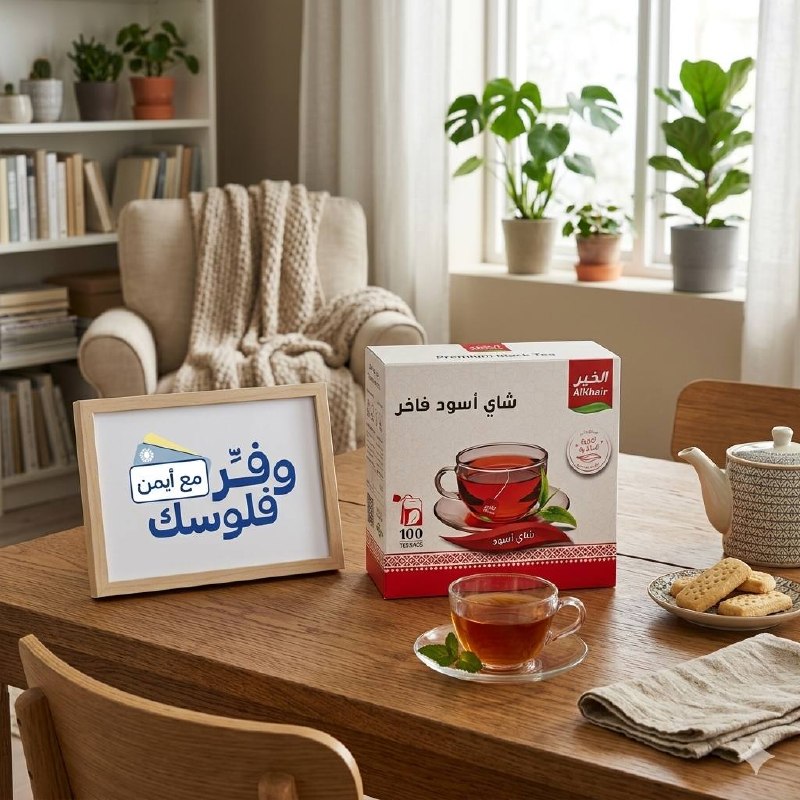 شاي اسود طبيعي من الخير 100 كيس × 2 غرام