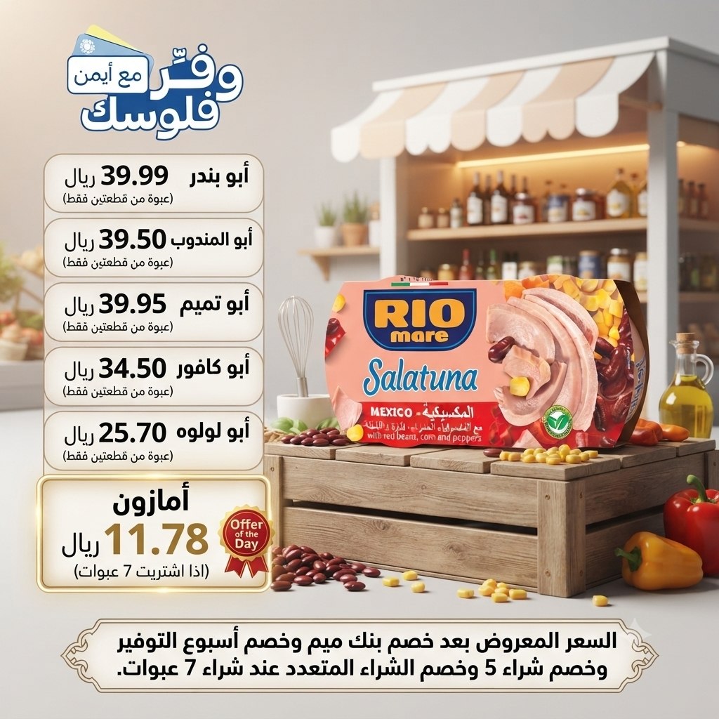 سلطة تونا مكسيكية ريو ماري 2 × 160 جم