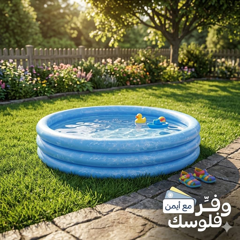 حوض سباحة بلون أزرق كريستالي من انتيكس