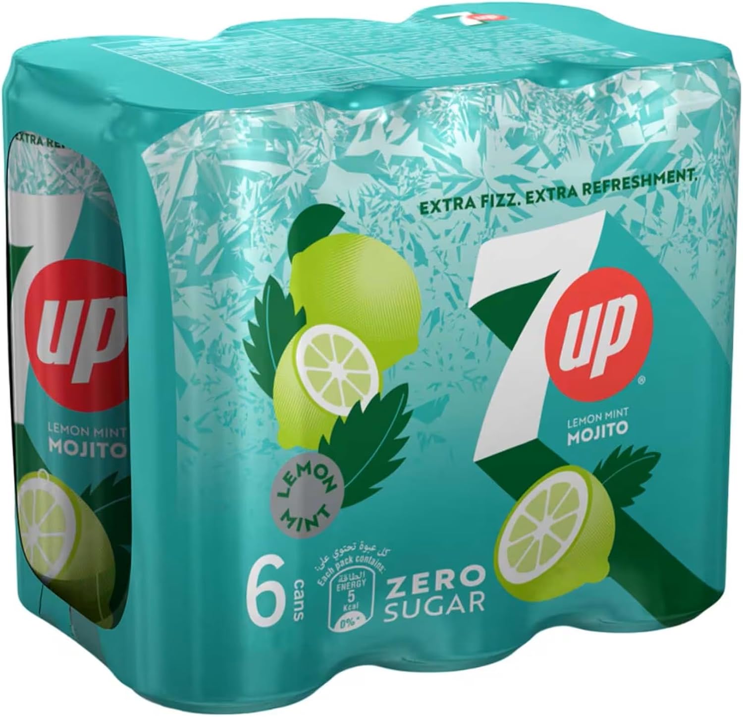 Mojito 7 Up soft drink 6 x 240 ml