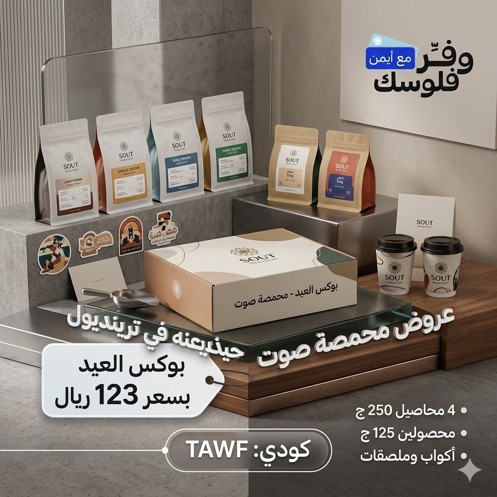 محاصيل قهوة متفرقة من محامص متنوعة
