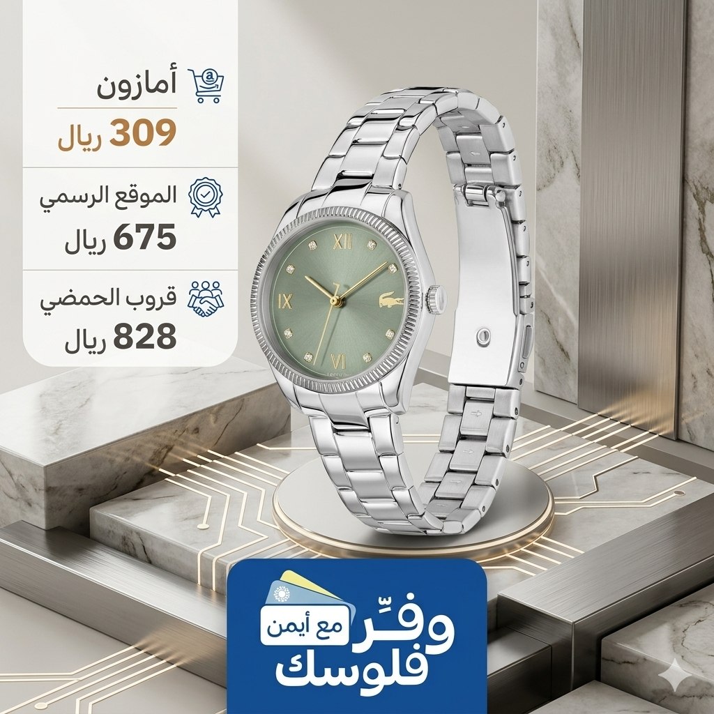 ساعة أنالوج للنساء من لاكوست