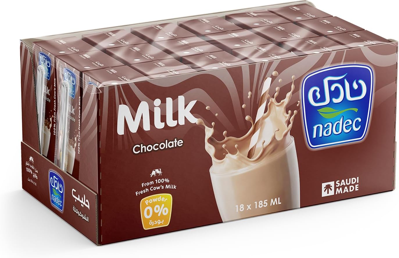 Nadec school milk chocolate 18 x 185 ml