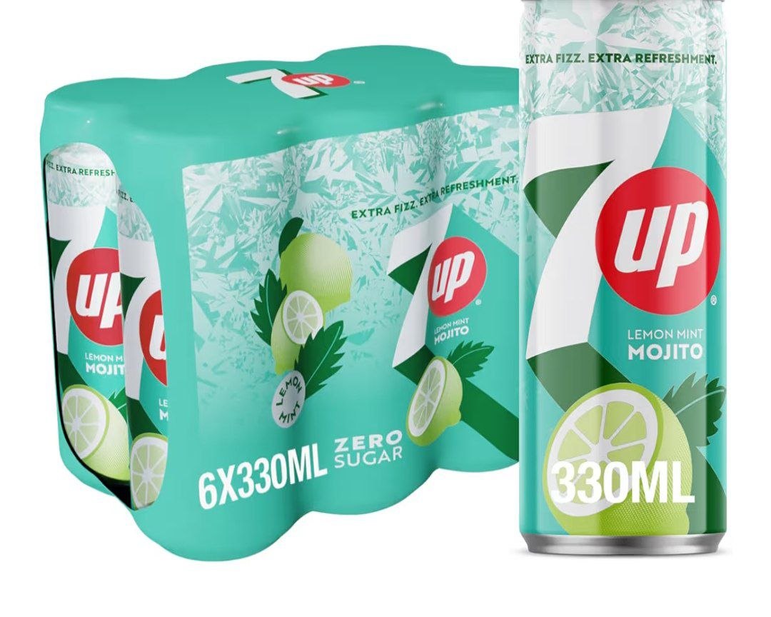 Mojito 7 Up soft drink 6 x 330 ml